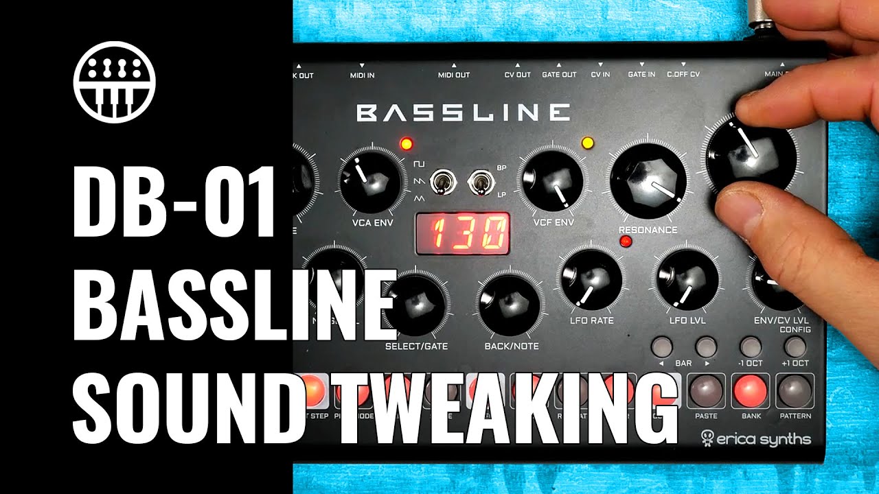 Erica Synths Bassline DB-01 sound demo - YouTube