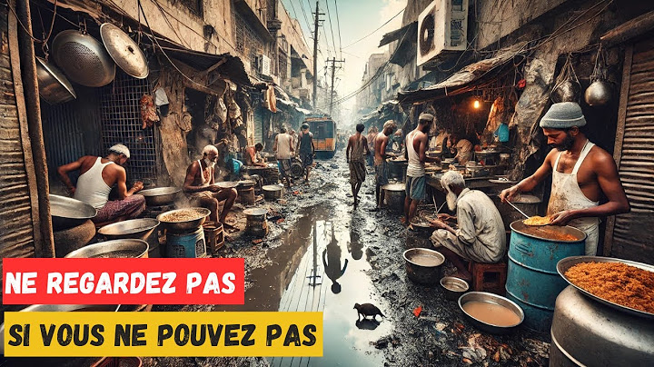 C'est la vie en Inde, où il faut avoir un estomac d'acier pour y vivre