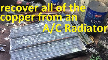 How To Remove Copper Rods From an A/C Radiator FAST! #scrapping #copperrecovery #scrapmetalrecycling