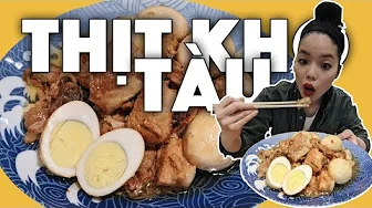 Vietnamese food : Thịt kho tàu (Vietnamese caramelized pork)