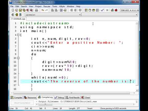 Program for Reverse, Palindrome Number in C++ (HINDI/URDU) - Zero One