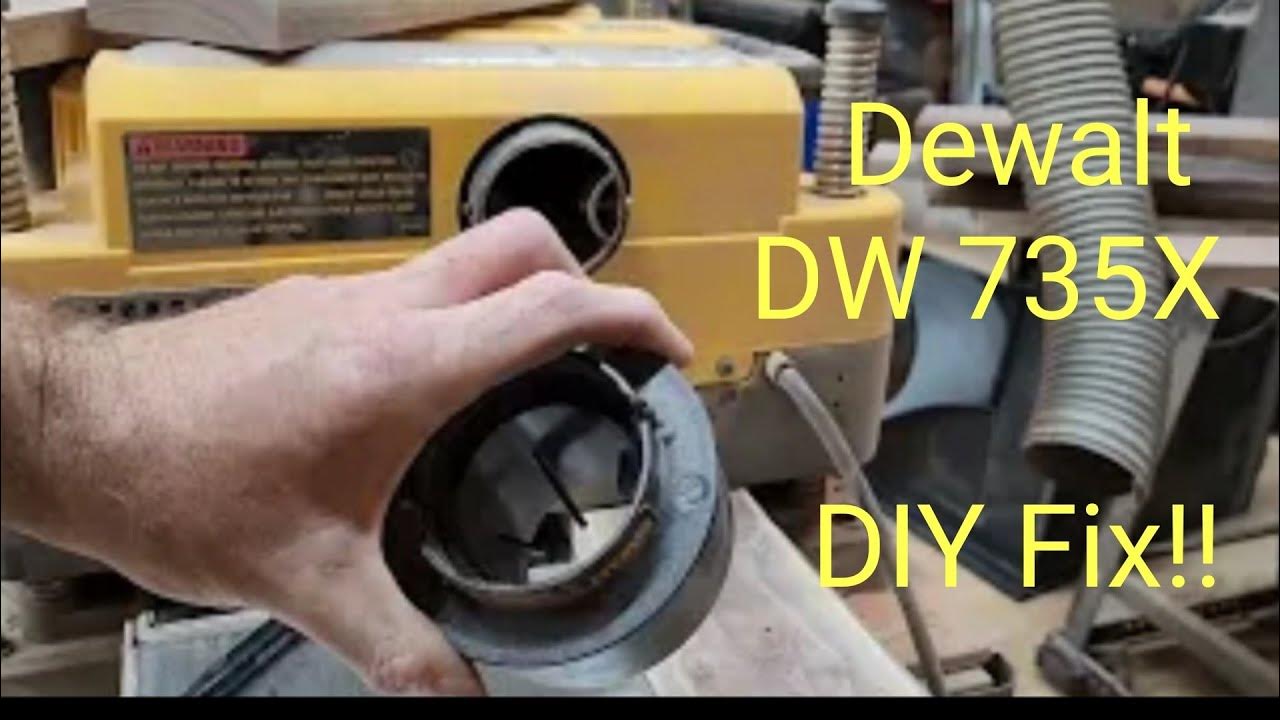 Dewalt 735 Planer. | Fix exhaust adapter - YouTube