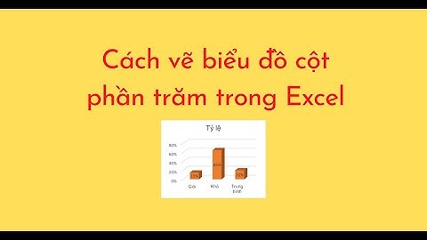 Cách vẽ biểu đồ cột phần trăm trong Excel