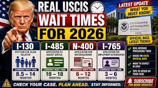 I-130, I-485, N-400, I-765: Real USCIS Wait Times for 2026