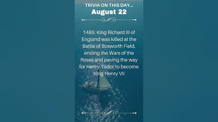 History in a Flash: Facts for August 22