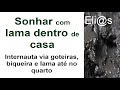 SONHAR COM LAMA E GOTEIRA DENTRO DE CASA - DREAMING OF MUD AND LEAKS INSIDE THE HOUSE