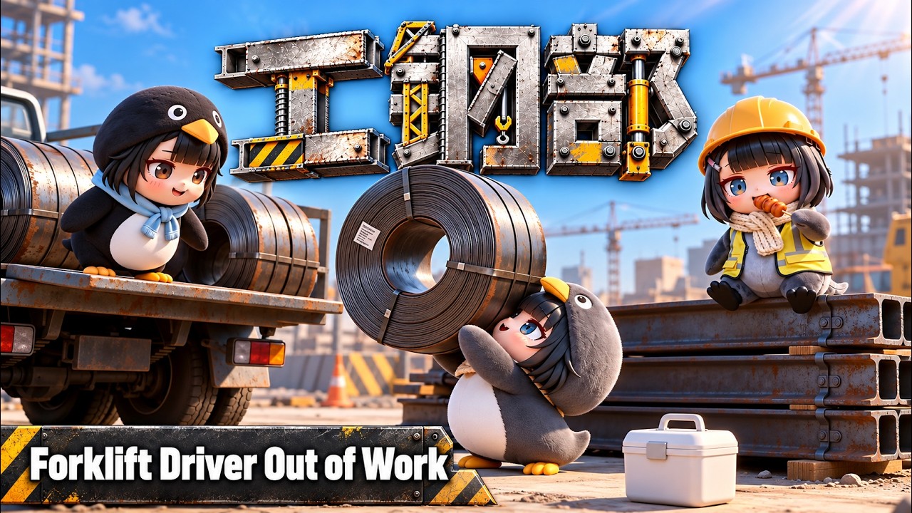 🐧 Mighty Penguins Swarm the Construction Site and Put the Forklift ...