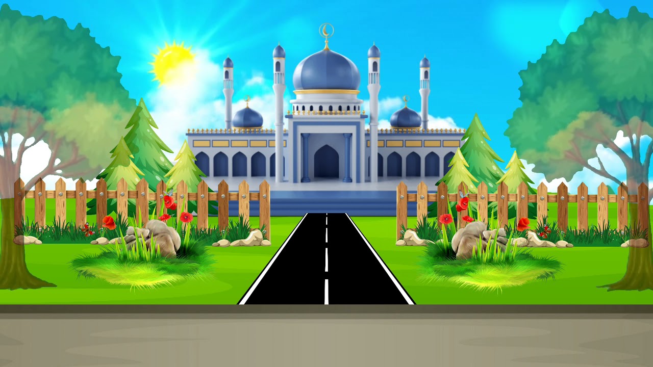 Background Animasi Bergerak Masjid Islamic Background Free Download