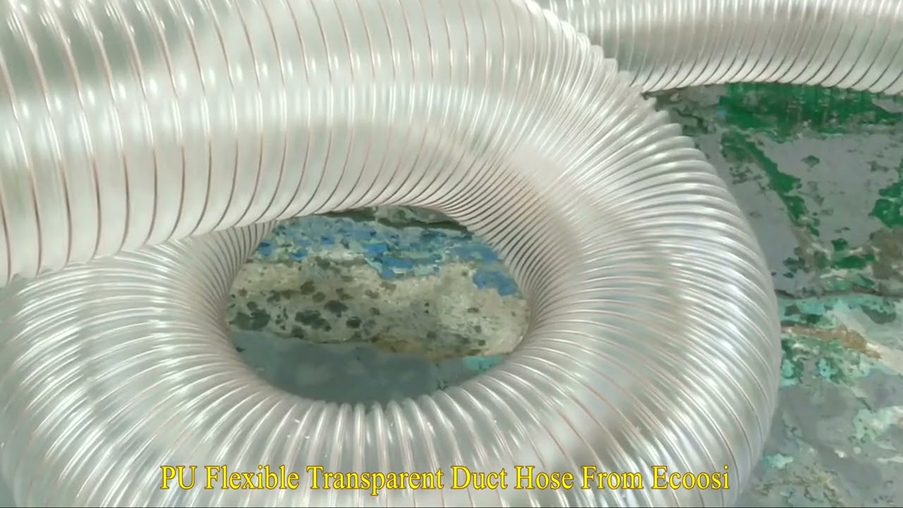 PU Flexible Transparent Duct Hose From Ecoosi Industrial Co., Ltd.