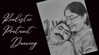 Realistic Portrait Drawing With Pencil.....