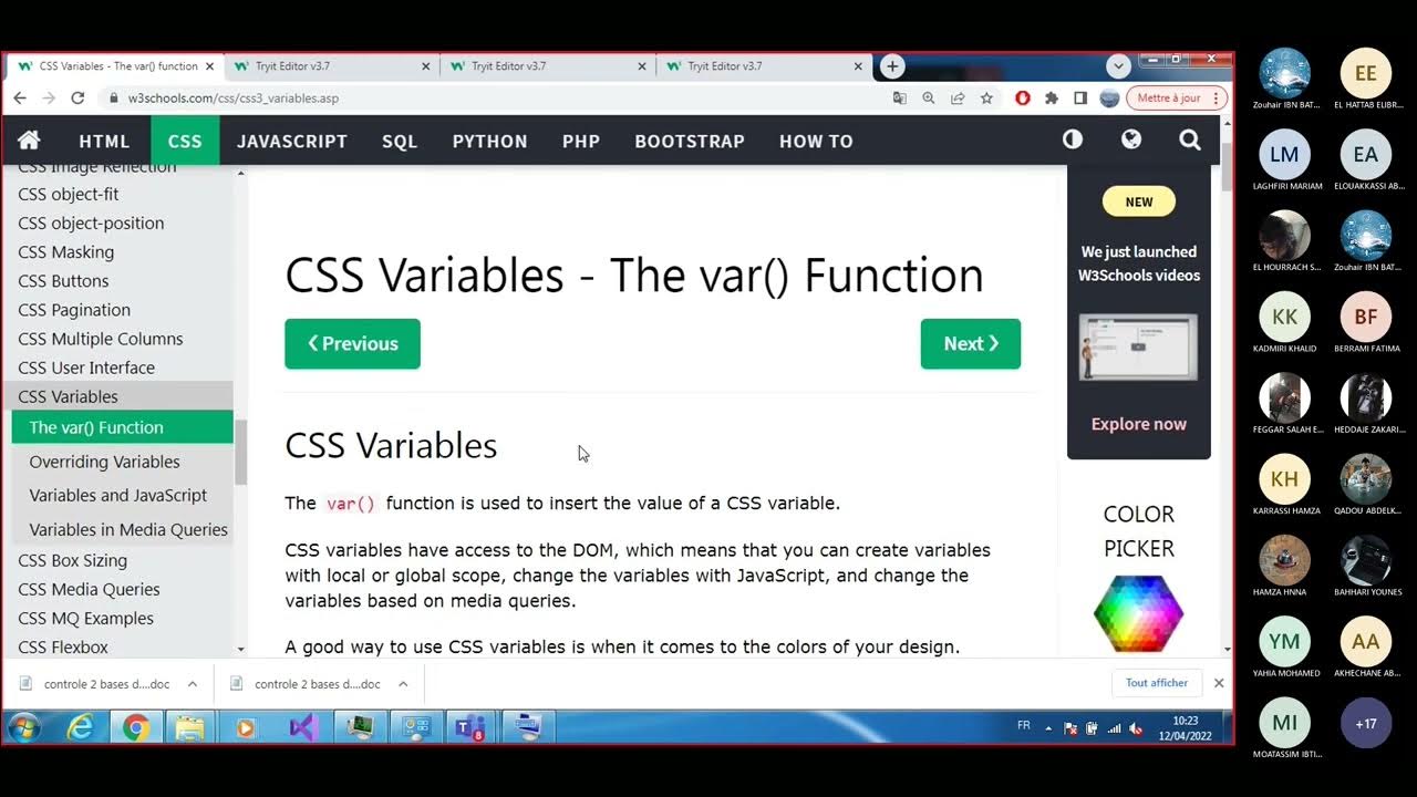 28.CSS3 Avancés: Les Variables en CSS+ La Pagination+ Multiple Columns ...