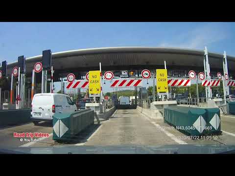 driving from Nice (Nizza) to St. Tropez over Cogolin / road trip through France