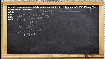 A certain sum of money at simple interest works out to Rs. 1012 in 2½ yr and to Rs. 1067.20 in 4 yr.