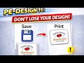 Pe Design 11 Palette 11 Saving and Printing Tutorial