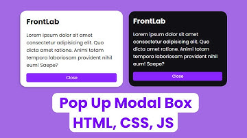 How To Create a Pop up Modal Box Using HTML CSS JS
