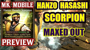 Hanzo Hasashi Scorpion Challange Preview + Gameplay. People
