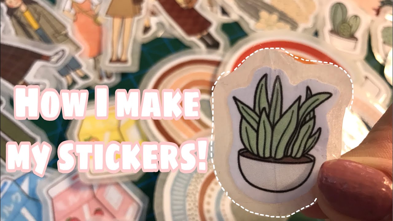 How to make stickers!!(sticker sheets+sticker flaks!) - YouTube