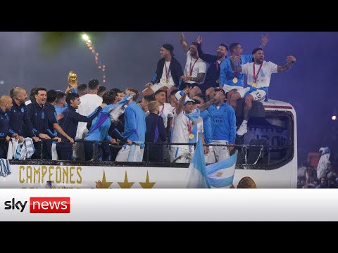 Messi and all-conquering argentina team return home