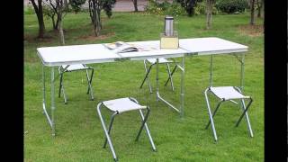 PLASTIC TABLES AND CHAIRS FOR GARDEN