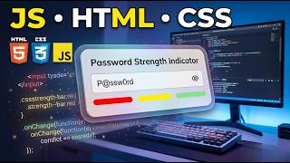 Build a Modern Password Strength Indicator with JS, HTML & CSS | Codewithajoydas