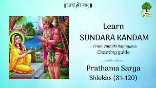 Learn Sundarakandam- Sarga 1,Shlokas 81- 120- Detailed Chanting Guide