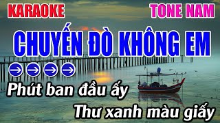 Chuyến Đò Không Em Karaoke Tone Nam Karaoke 9999 - Beat Mới