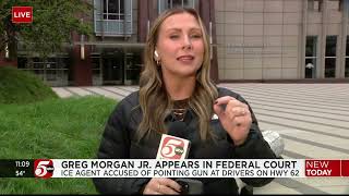 ICE agent accused of pointing gun at other drivers appears in federal court