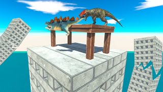 1 vs 1 TABLE BATTLE in the BUILDING - Animal Revolt Battle Simulator