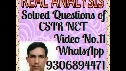 6 cardinality based Questions of CSIR NET || Real Analysis.