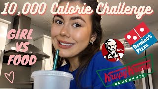 10,000 CALORIE CHALLENGE *this was harder than I thought* | MILLIE BURNS