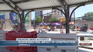 Businesses feel impact of construction