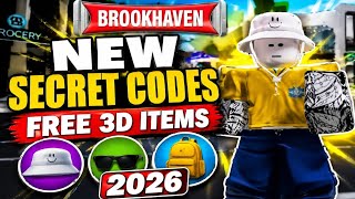 NEW SECRET CODES FREE 3D ITEMS IN BROOKHAVEN ROBLOX