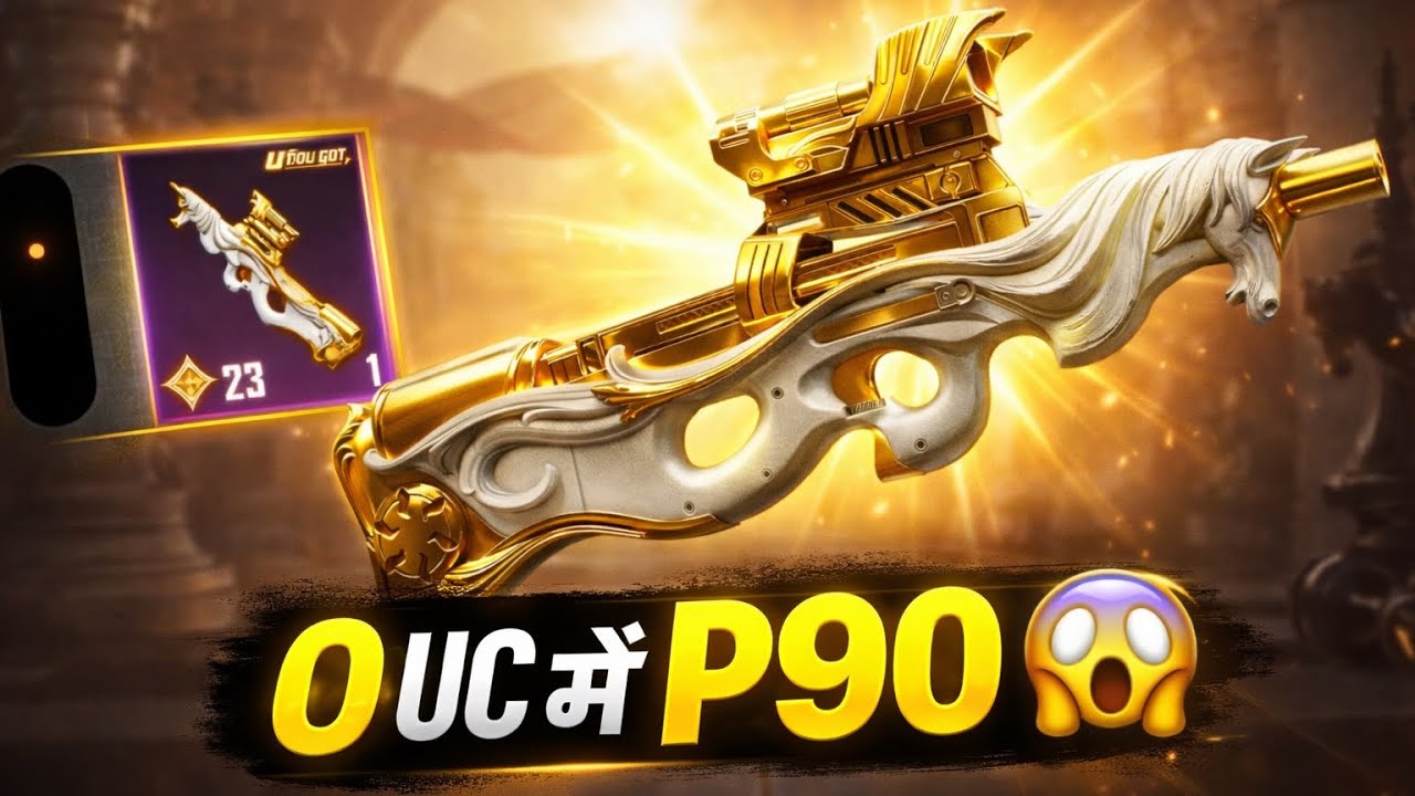 0 UC में Golden Pegasus P90 😱 | BGMI Lucky Spin Trick |#trending #viral #pubg #pubgmobile 