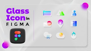 How To Make a Frosted Glass Icon In Figma | Icon Design |  Figma Glassmorphism Effect