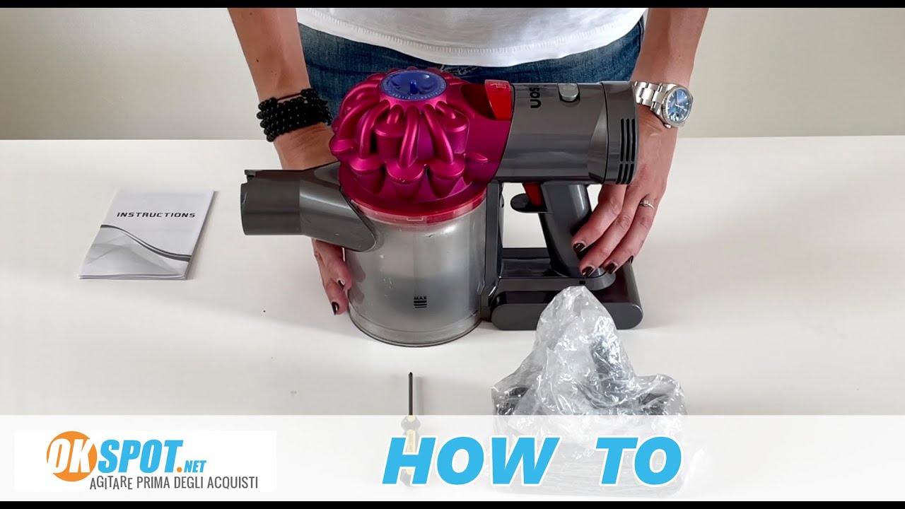 Come cambiare la batteria al Dyson aspirapolvere senza fili V6 | V7 | V8 -  YouTube