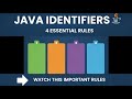 Java Identifiers Explained | Rules, Examples & Best Practices | Java for Beginners