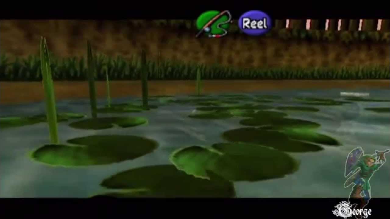 The Legend of Zelda Ocarina of Time Catching the Hyrule Loach without