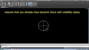 Using AutoCad visibility state block with attribute.