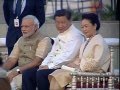 Chinese President Xi Jinping & First Lady visit Sabarmati Riverfront, accompanied by PM Modi