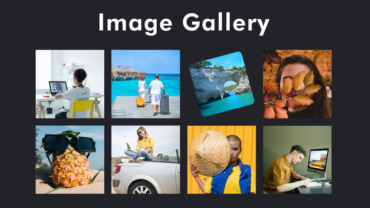 How To Make Image Gallery Using HTML CSS JavaScript Create Image