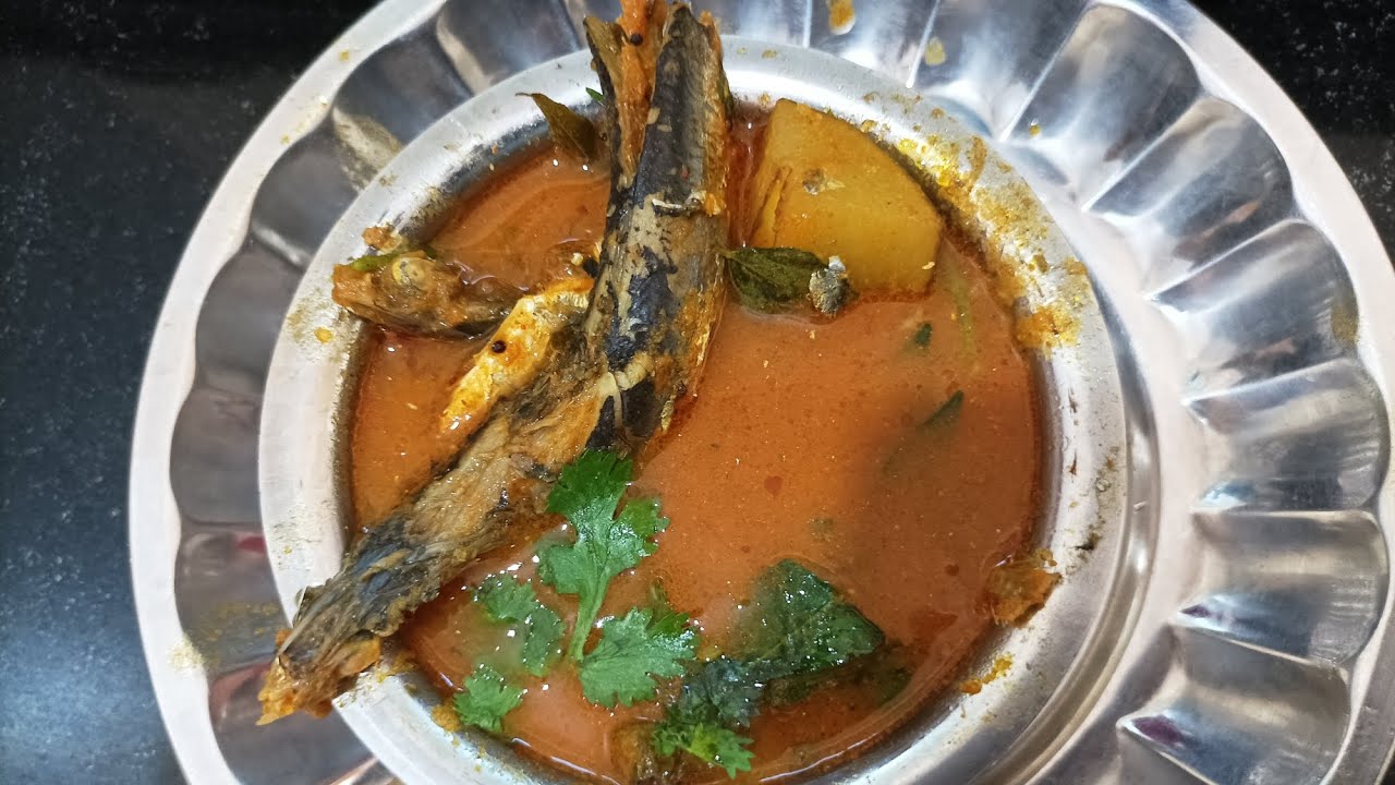 Sardine Fish Curry with Raw Mango மத்தி மீன் மாங்காய் குழம்பு Chillusuraee cookingvideo
