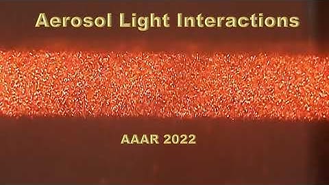 Aerosol Light Interactions- AAAR 2022 Video Submission