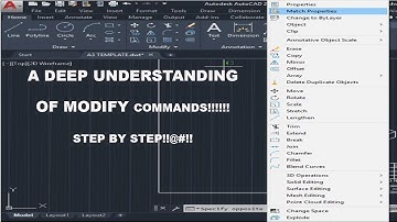 LESSON 6 OF 50: ALL ABOUT MODIFY COMMANDS Part 1 in Auto-CAD 2020