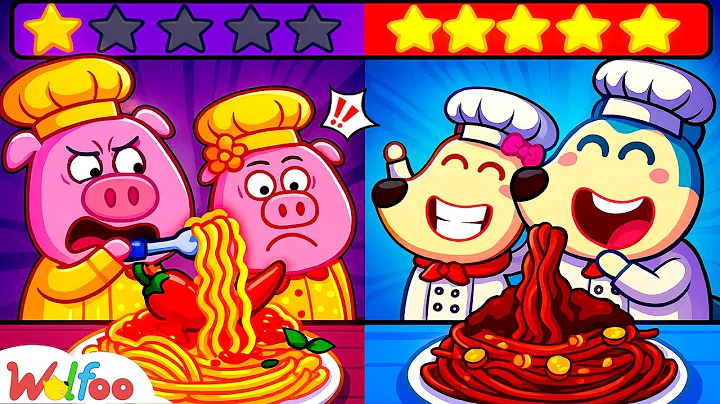 WOW! Wolfoo vs Piggy Cooking Challenge - Rich vs Broke Noodle | Cool Kitchen Tricks | Wolfoo Family