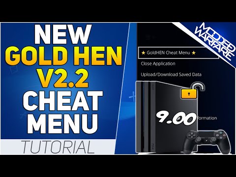 नया GoldHEN V2.2 PS4 धोखा मेनू ट्यूटोरियल (9.00 या उससे कम)