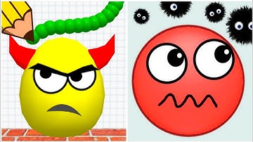 Draw to Smash Puzzle Game VS Hide Ball Brain Teaser Logic || Gameplay Max Level DrawMix!