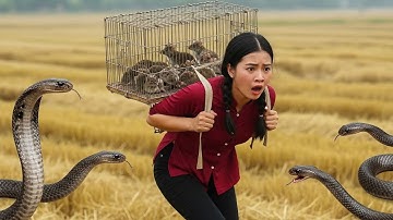 cuộc gọi khẩn cấp cho các chuyên gia bắt rắn hổ mang | rắn độc xuất hiện bờ ở ruộng gần khu dân cư