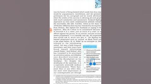 the interview by christopher silvester class 12th part 1