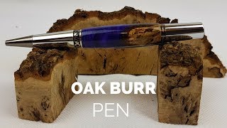 finishing a Oak Burr pen