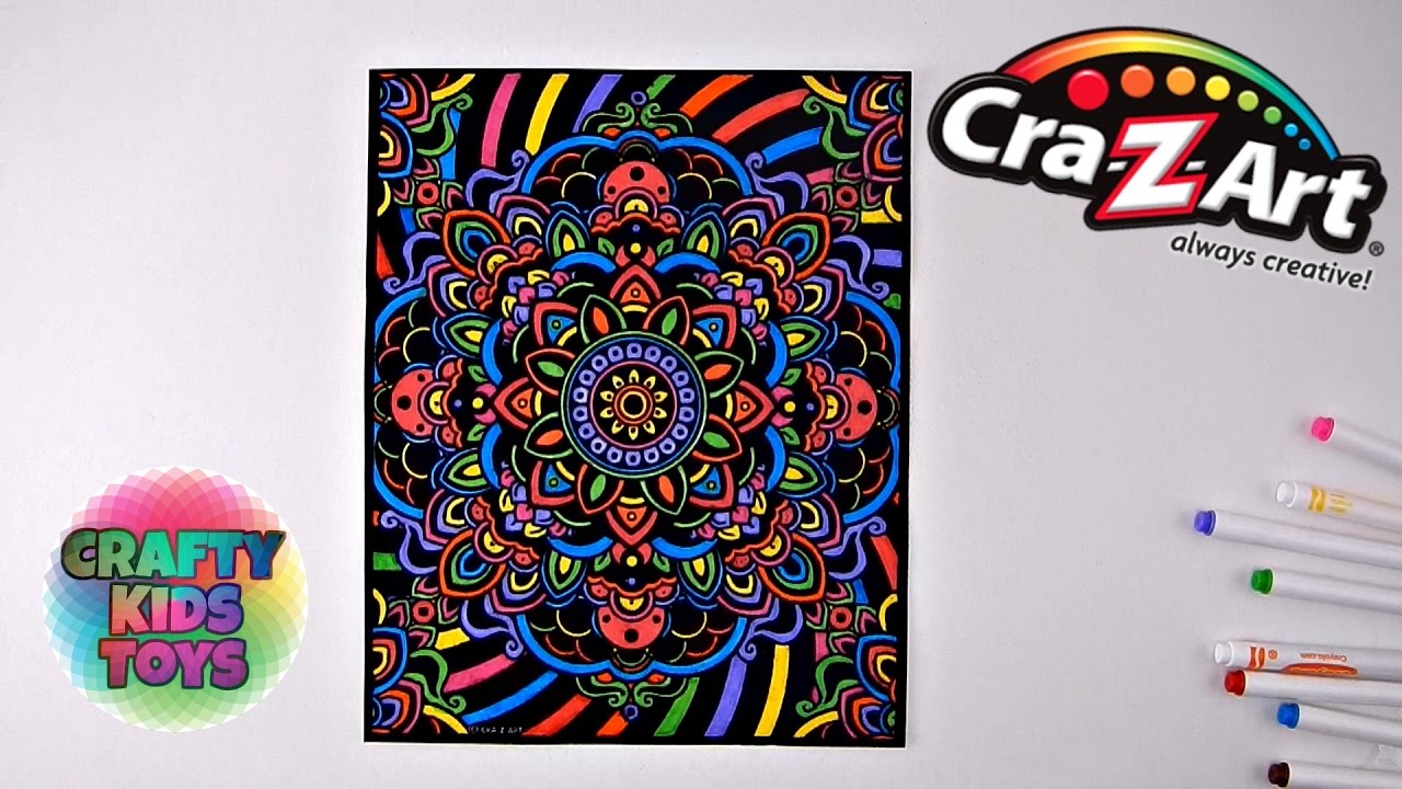 Cra-Z-Art Velvet Brite Set Creative Coloring Set